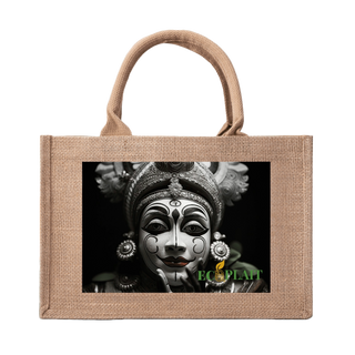 Natural Fiber Jute Tote Bag Kathakali