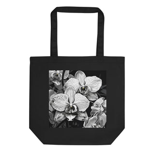 Natural Fiber Tote Bag Orchids