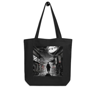 Natural Fiber Tote Bag Chinese Town