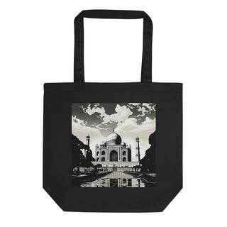 Natural Fiber Tote Bag Taj Mahal