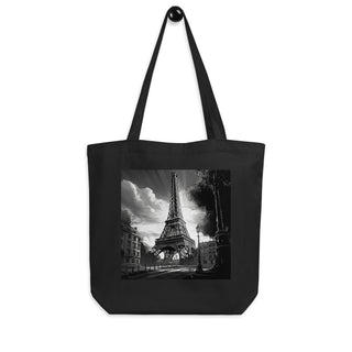 Natural Fiber Tote Bag Eiffel Tower