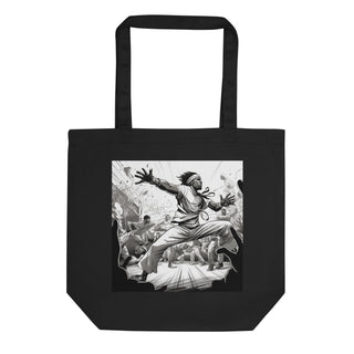 Natural Fiber Tote Bag Brazilian Capoeira