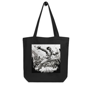 Natural Fiber Tote Bag Brazilian Capoeira