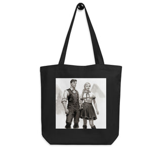 Natural Fiber Tote Bag Bavarian Lederhosen