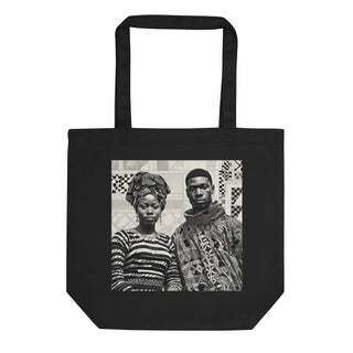 Natural Fiber Tote Bag Ghanaian Kente Cloth