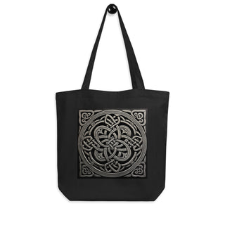 Natural Fiber Tote Bag Irish Celtic Knots