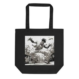 Natural Fiber Tote Bag Brazilian Capoeira