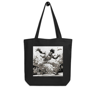 Natural Fiber Tote Bag Brazilian Capoeira