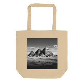 Natural Fiber Tote Bag Pyramids of Giza