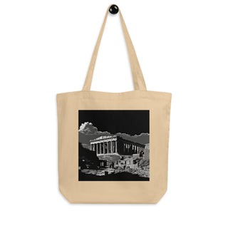 Natural Fiber Tote Bag Acropolis of Athens