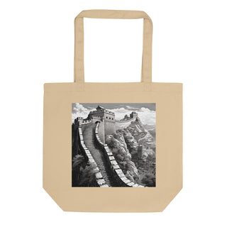 Natural Fiber Tote Bag Great Wall of China