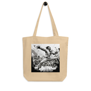 Natural Fiber Tote Bag Brazilian Capoeira