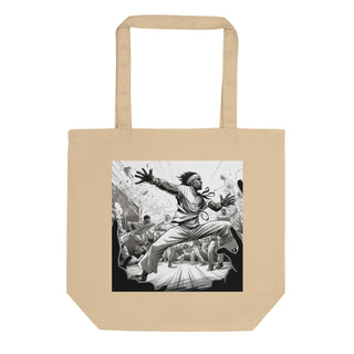 Natural Fiber Tote Bag Brazilian Capoeira