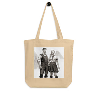 Natural Fiber Tote Bag Bavarian Lederhosen