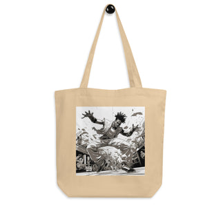 Natural Fiber Tote Bag Brazilian Capoeira