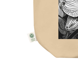 Natural Fiber Tote Bag Orchids