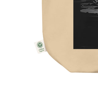 Natural Fiber Tote Bag Peaceful Lily