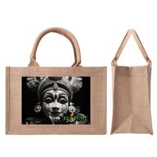 Natural Fiber Jute Tote Bag Kathakali