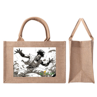 Natural Fiber Jute Tote Bag Urban Dancer