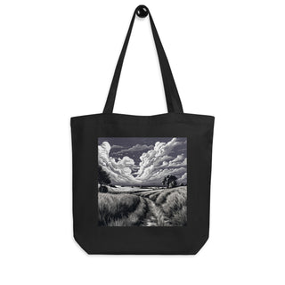 Natural Fiber Tote Bag Lavender Fields