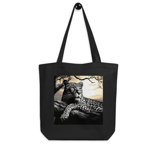 Natural Fiber Tote Bag Leopard