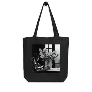 Natural Fiber Tote Bag Japanese Ikebana