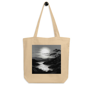 Natural Fiber Tote Bag Sunset Serenity