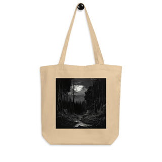 Natural Fiber Tote Bag Forest Harmony