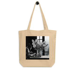 Natural Fiber Tote Bag Japanese Ikebana