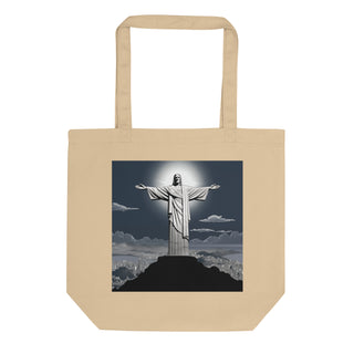 Natural Fiber Tote Bag Christ the Redeemer