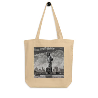 Natural Fiber Tote Bag Statue of Liberty