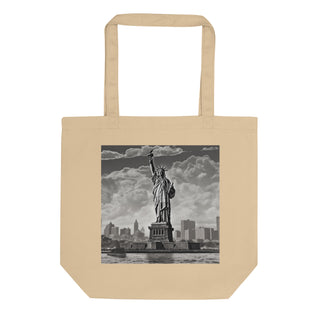 Natural Fiber Tote Bag Statue of Liberty