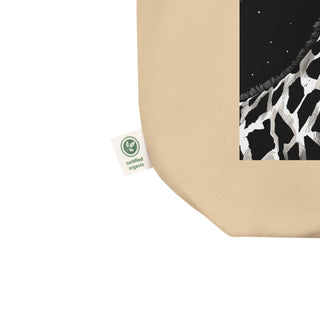 Natural Fiber Tote Bag Giraffe